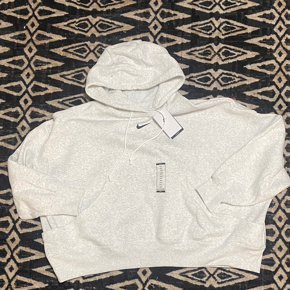 Nike Women's Light Gray Hoodie